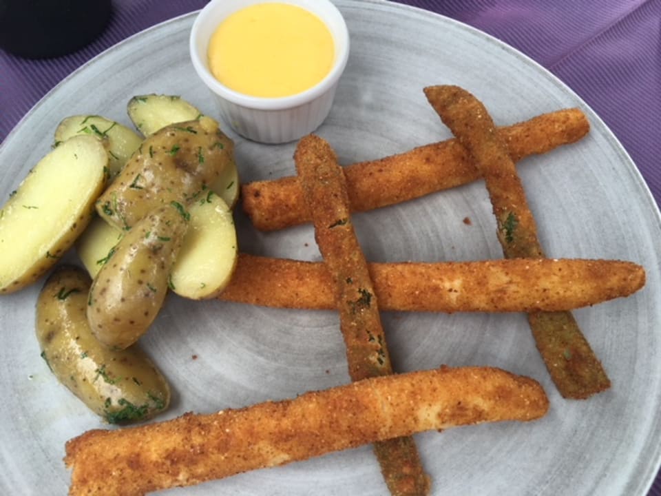 Gebackener Spargel mit Kartoffeln - einfach zu gut um nur ei Hotel Walliserhof