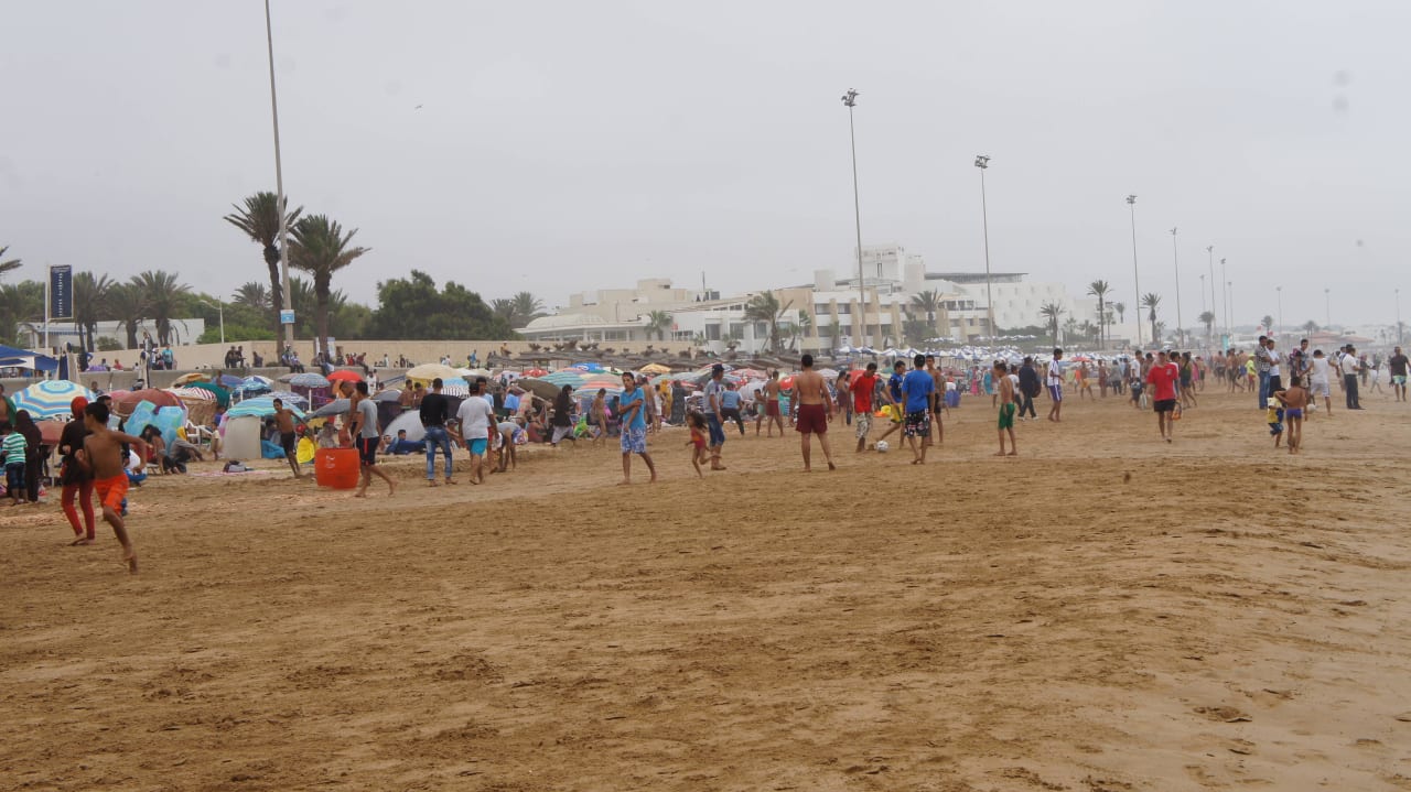 Plaża w niedzielne popołudnie Hotel Riu Palace Tikida Agadir