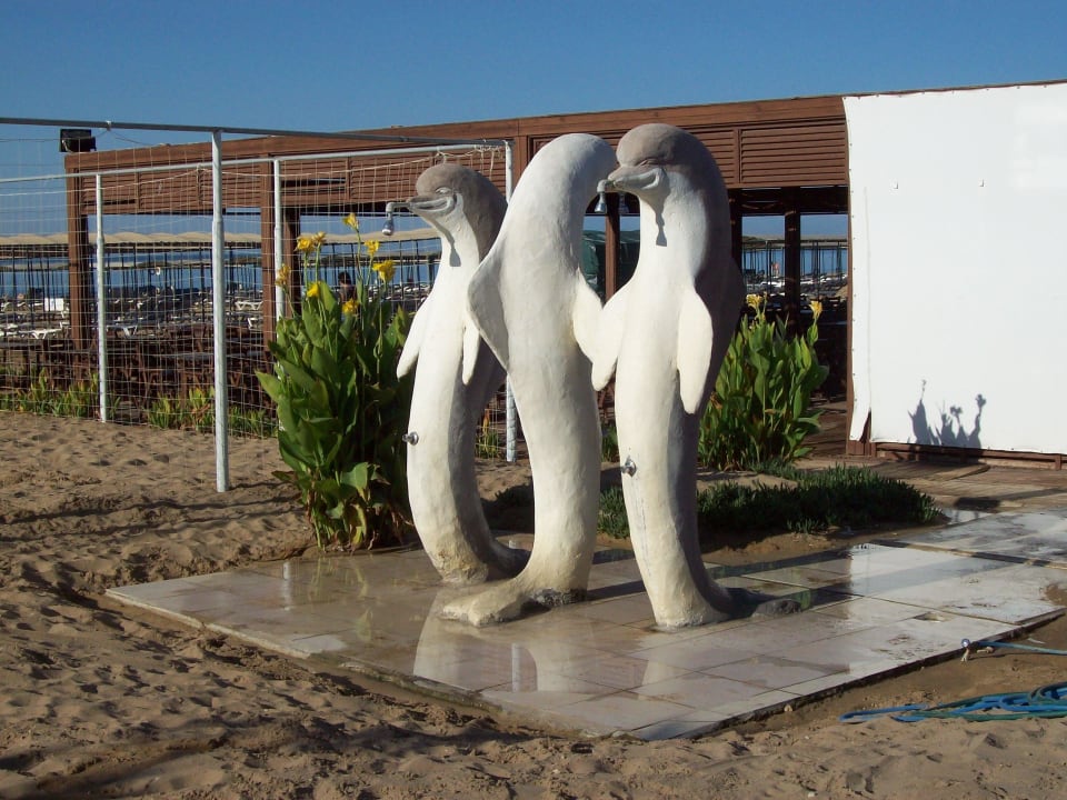 Tolles Duschmotiv am Strand Kamelya Fulya Hotel