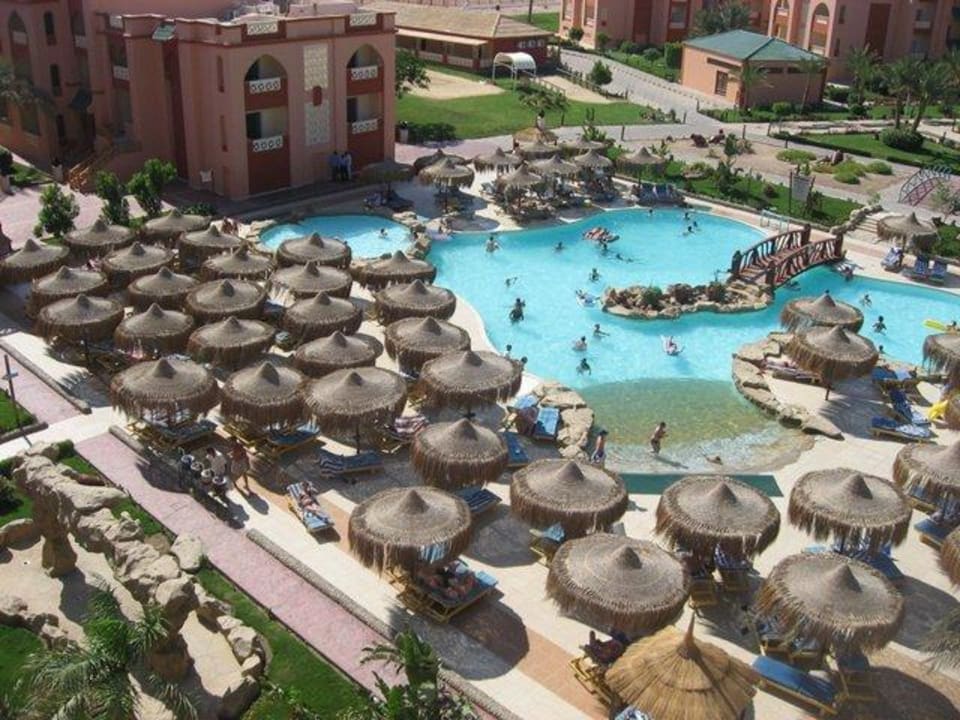 Poolansicht von oben Pickalbatros Aqua Park Resort - Hurghada