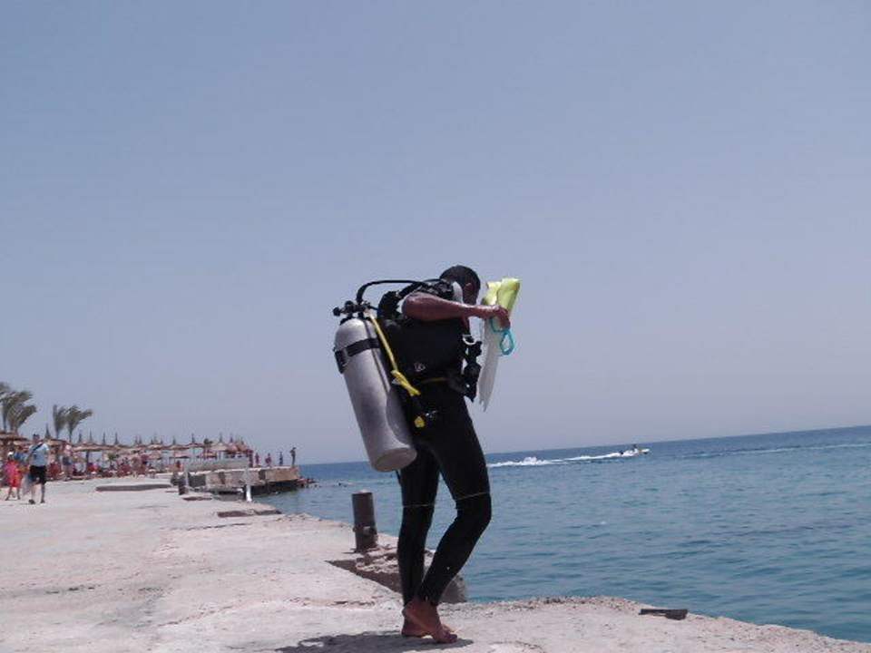 Auf zum Schnupppertauchen am Strand Beach Albatros Resort