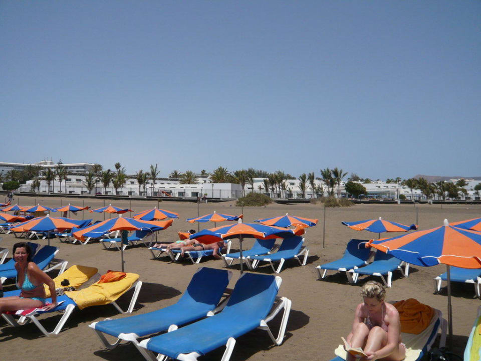 Ansicht vom Strand Hotel Las Costas