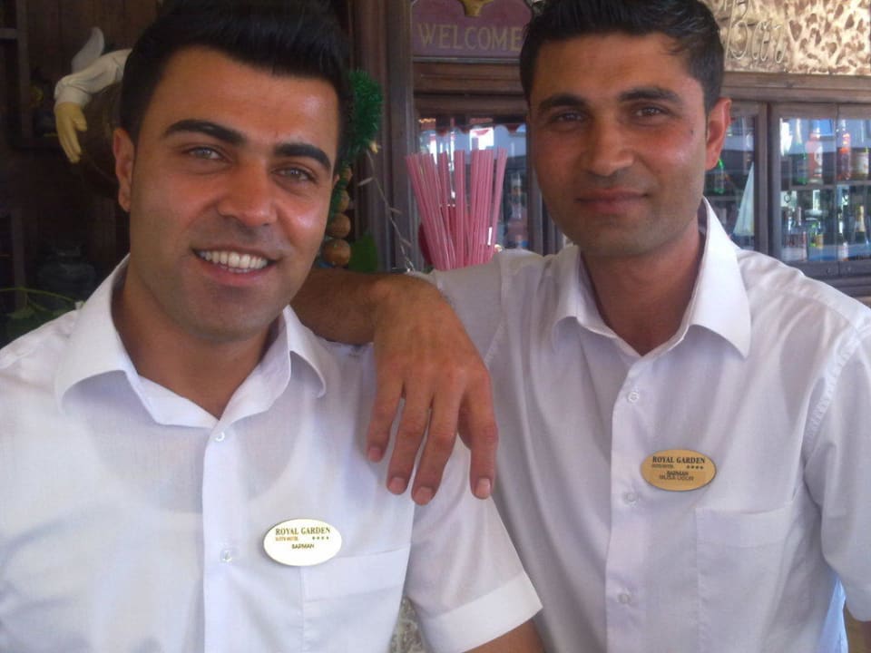 The 2 man from the Blue Bar Hotel Royal Garden Beach