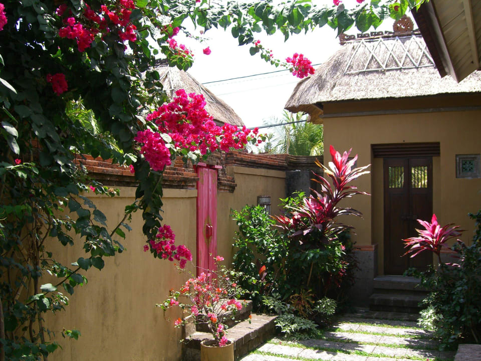Privater Mini-Garten der Lotus Villa Villa Mimpi Manis Bali Guesthouse