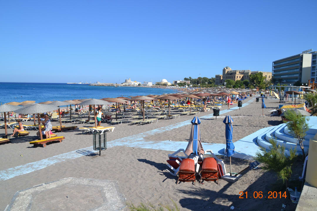 Sand/Kies Strand Ibiscus Hotel Rhodos