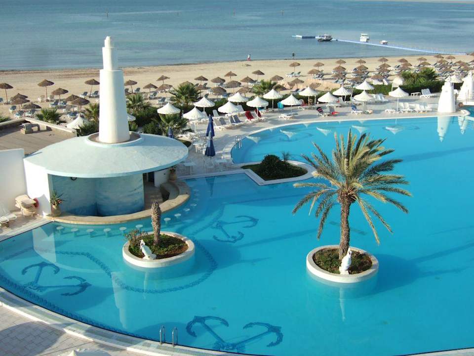 Ausblick vom Zimmer mit Meerblick Hotel Bravo Djerba