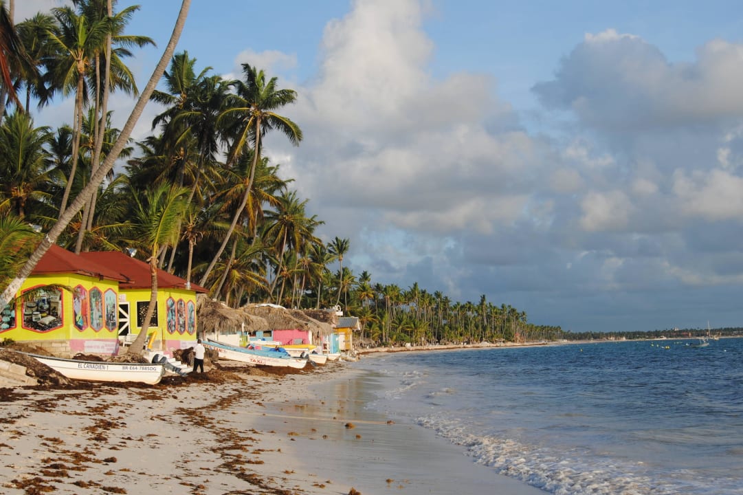 Strandbuden unweit des Hotels Vista Sol Punta Cana