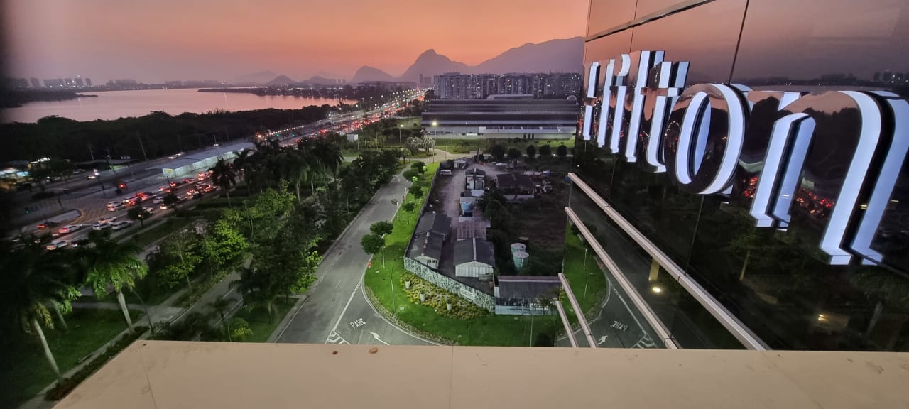 Ausblick Hilton Hotel Barra Rio de Janeiro