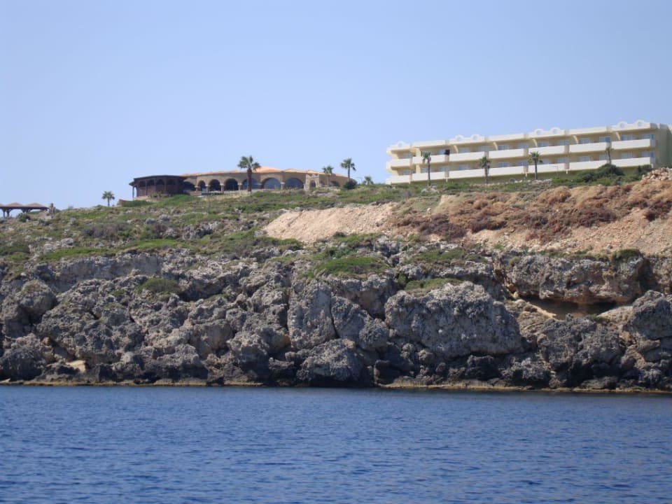 Hotel view from the sea Hotel Kalithea Horizon Royal