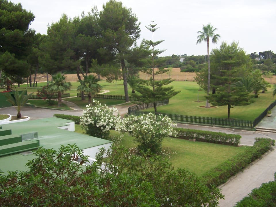 Blick vom Balkon Hotel Exagon Park