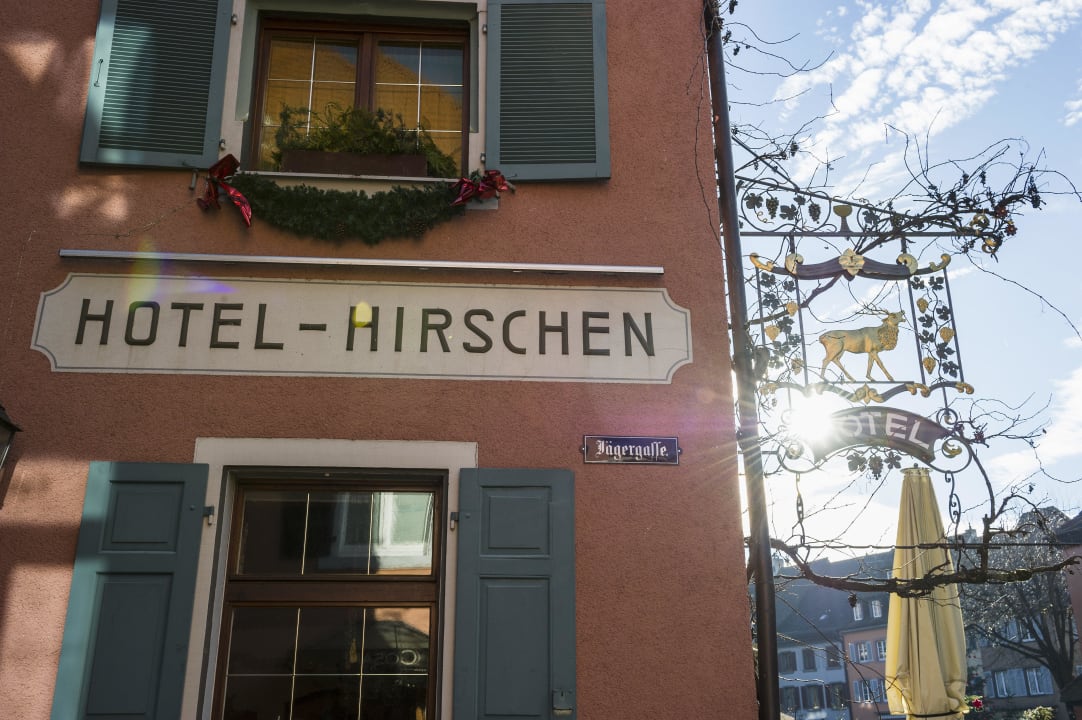 Hirschen an einem schönen Wintertag Hotel Gasthaus Zum Hirschen
