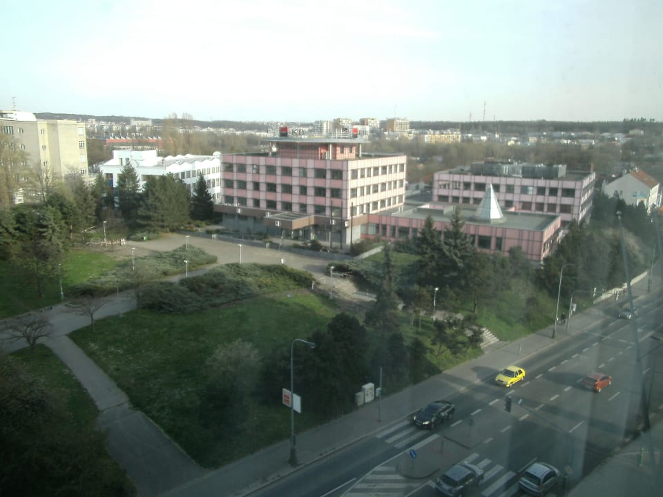Blick aus Fenster (Straßenseite) Clarion Congress Hotel Prague