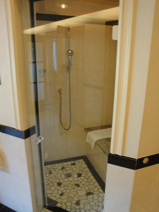 Dusche mit Dampfbad in Traum Suite Himmelreich Alpenresort Schwarz