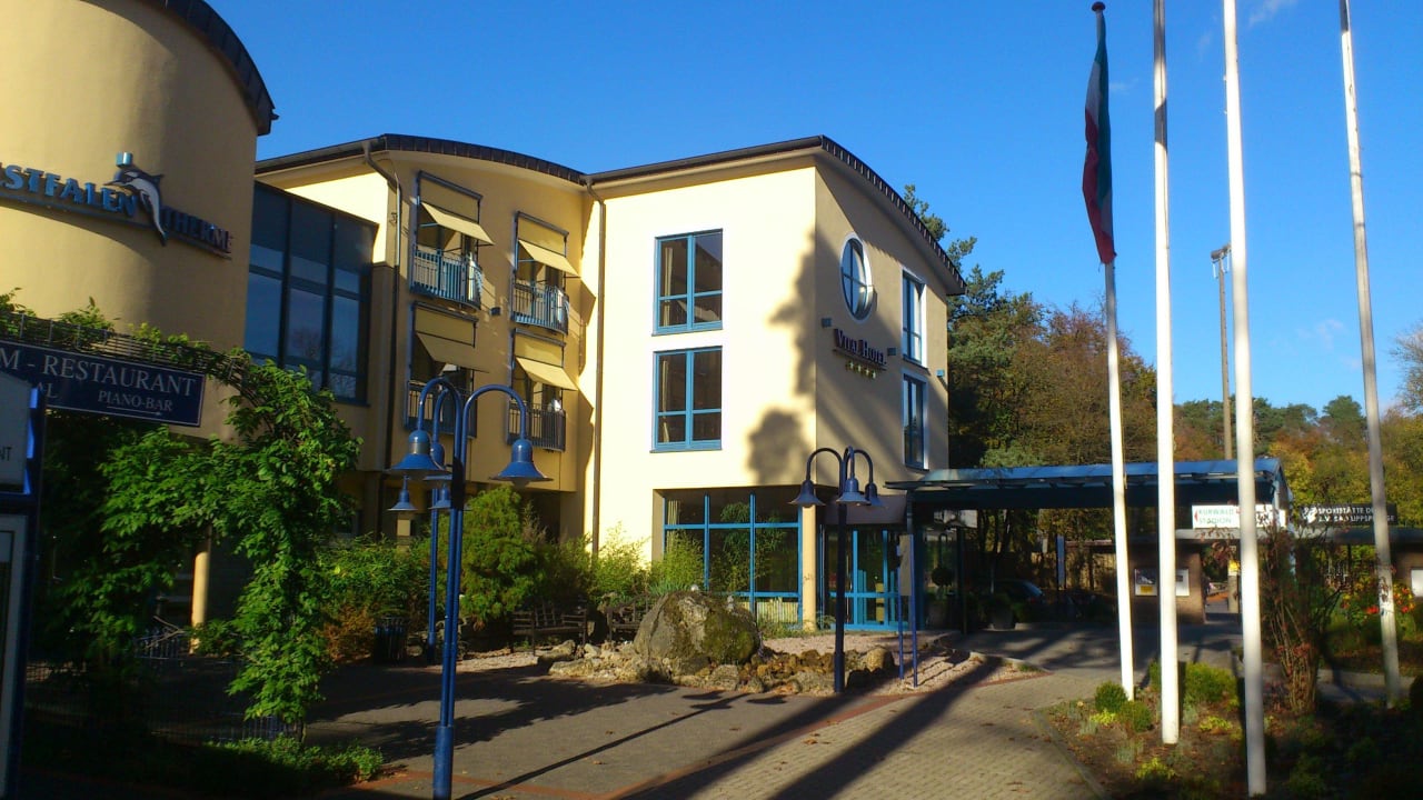 Hoteleingang Vital Hotel Westfalen Therme