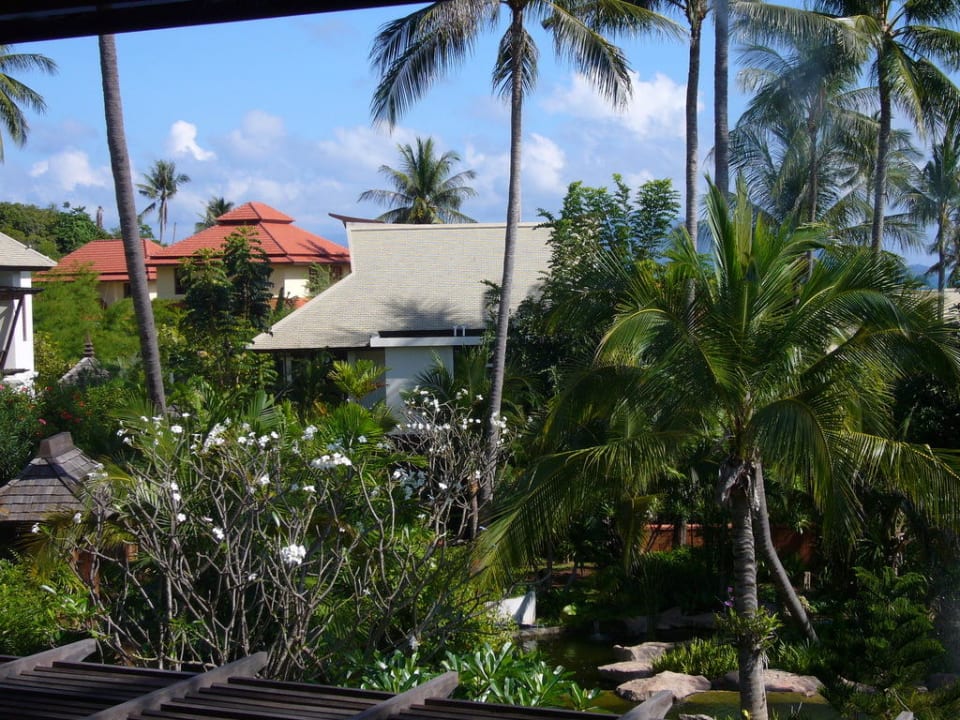 Blick von oben von der Lobby Melati Beach Resort & Spa