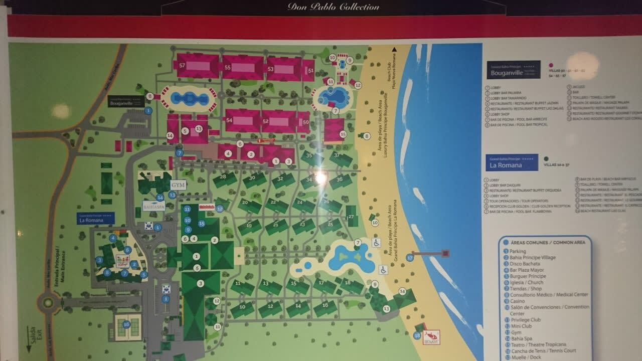 Übersicht über die komplette Hotelanlage Bahia Principe Luxury Bouganville