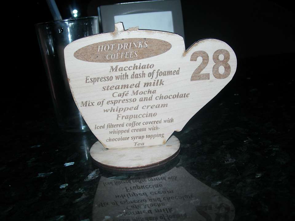 Меню Pickalbatros Alf Leila Wa Leila Resort - Neverland Hurghada