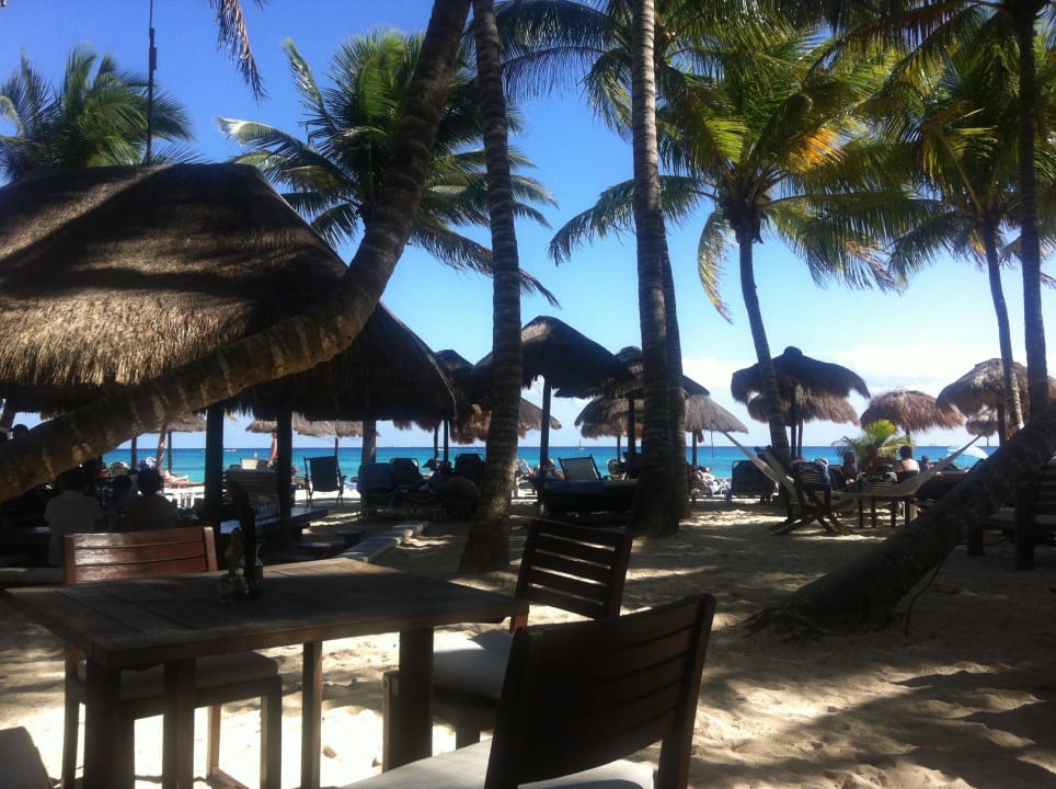 Essbereich am Mittag/Strand Hotel Las Palapas