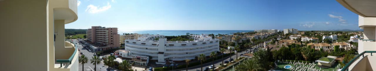 Panorama vom Balkon 4. Stock Welikehotel Marfil Playa