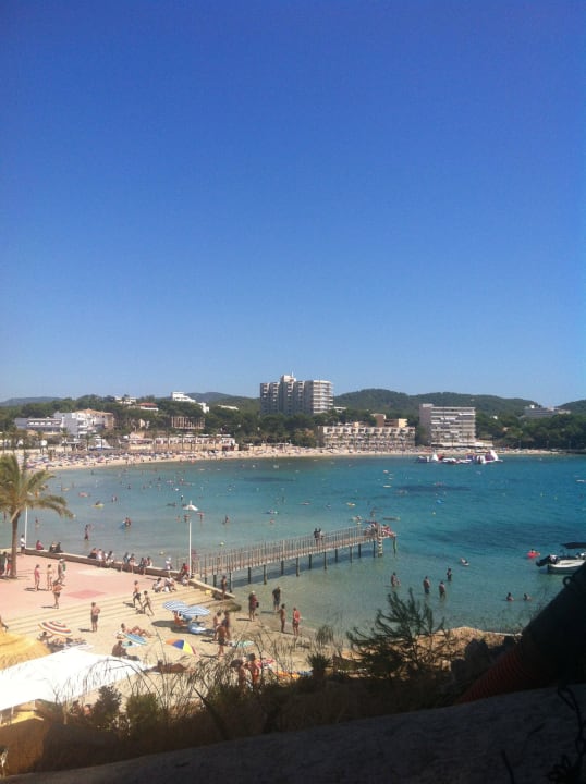 Strand war schön, aber auch recht voll. Paguera Treff Boutique Hotel