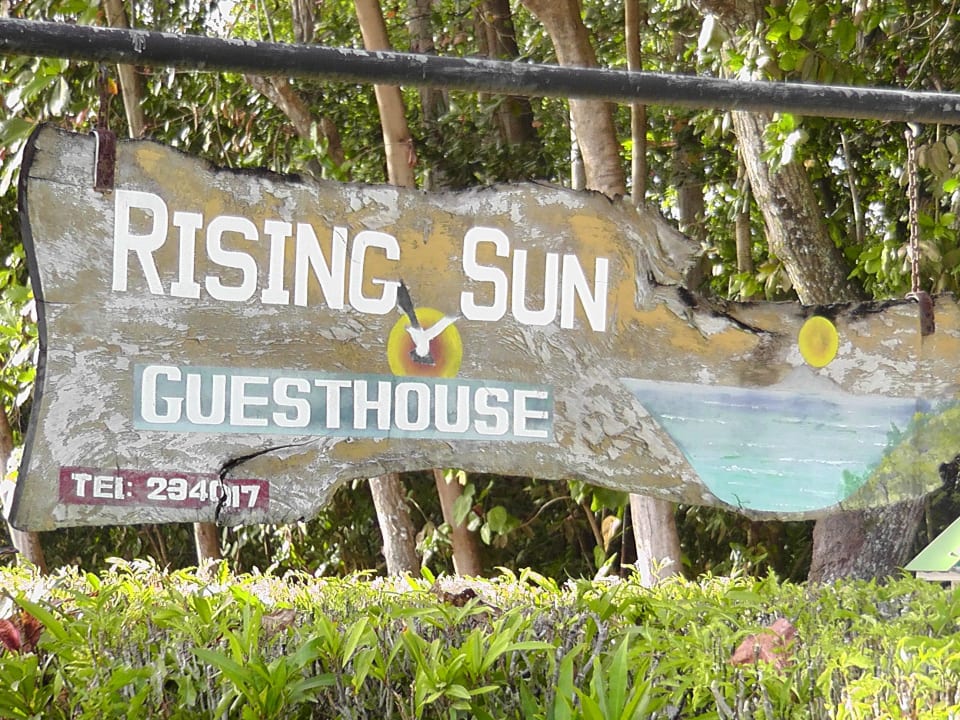 Unser Hoteleingang Rising Sun Guesthouse