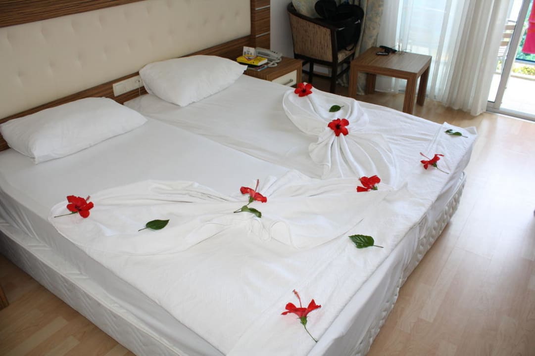 Unser Bett im Zimmer 403 Blue Diamond Alya