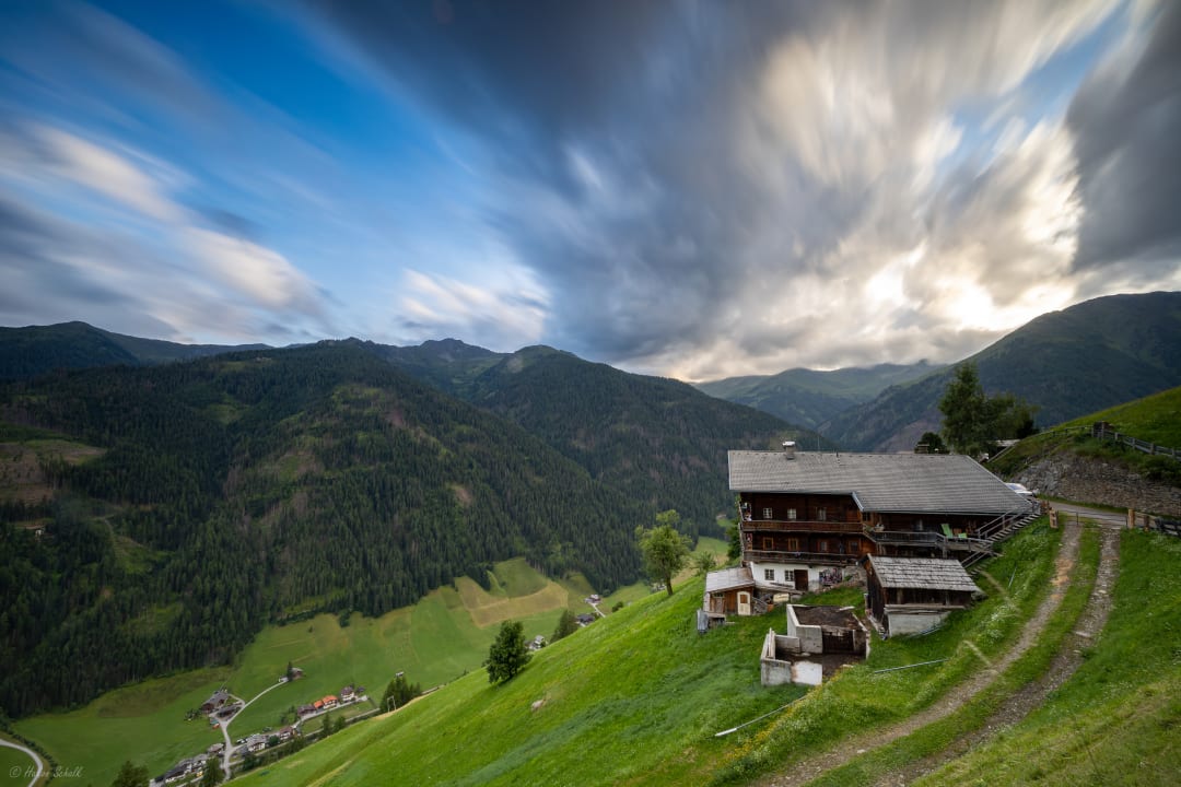Außenansicht Bergbauernhof  Ausserberglet & Sandalm  Almhütte