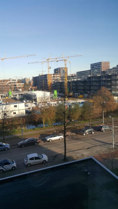 Derzeitiger Zustand aus dem Fenster Corendon City Hotel Amsterdam