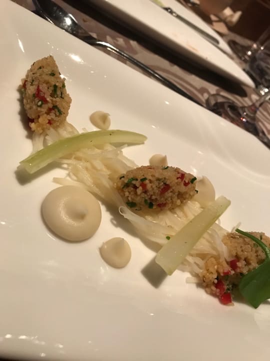 Zwischengang Abendmenü (vegan) Erlebnishotel Waltershof
