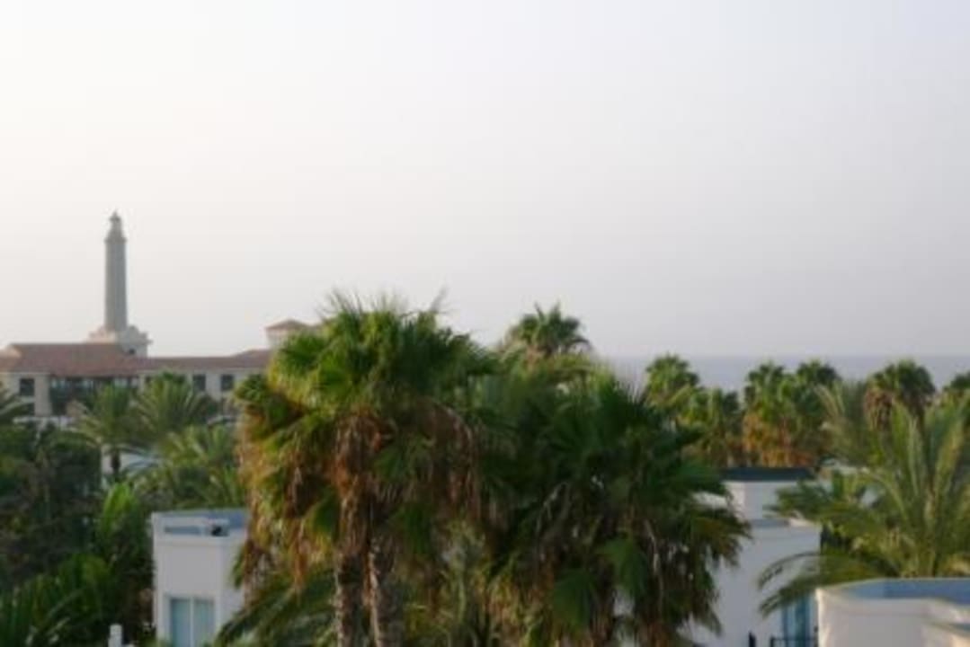 Blick vom Balkon zum Leuchtturm  Hotel Riu Gran Canaria