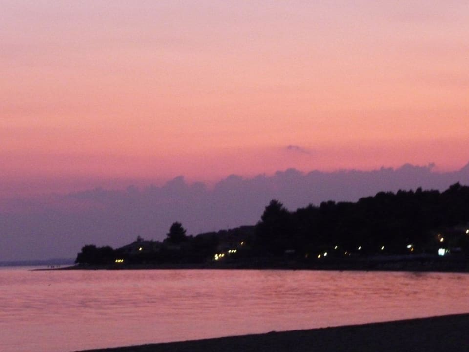 Sonnenuntergang in Psakoudia Hotel Melissa Gold Coast