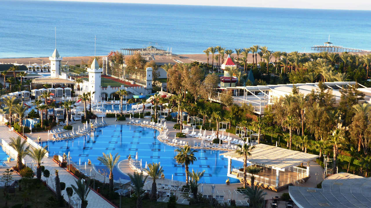 Blick vom Balkon Hotel Delphin Imperial