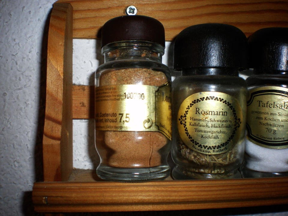 Gewürzraritäten aus dem Jahre 2000 Appartementhotel Haus Berghof