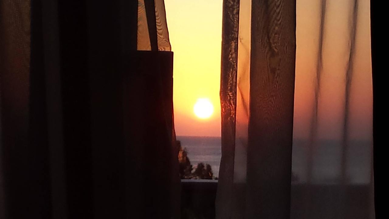 Sonnenaufgang vom Bett  Club Paradisio El Gouna, Red Sea