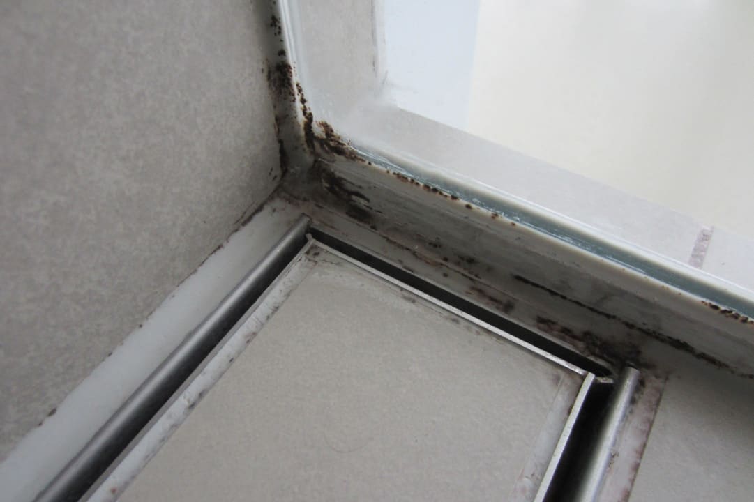 Dusche mit Schimmel Hotel Stroom