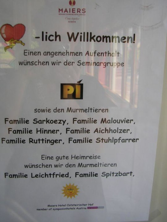 Begrüßung Hotel Landliebe