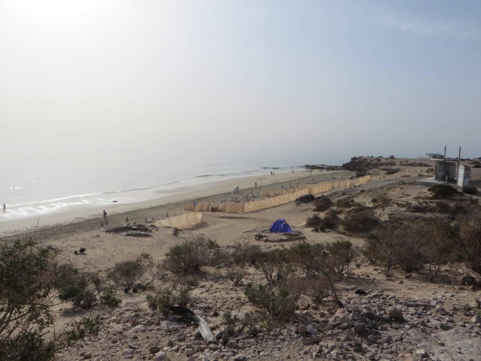 Blick zum Strand unterhalb des Hotels H10 Playa Esmeralda - Adults only