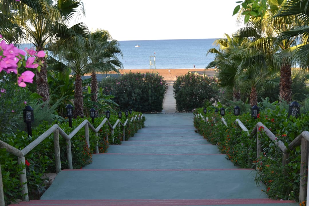 Nur noch ein paar Stufen Trendy Aspendos Beach Hotel