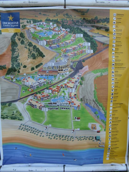 Mapa hotelu Lindos Imperial Resort & Spa