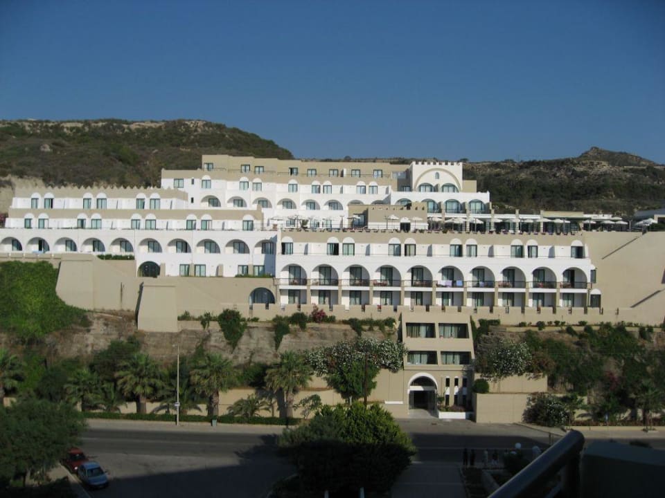 Blick auf das Nachbarhotel Palace Hotel Calypso Beach