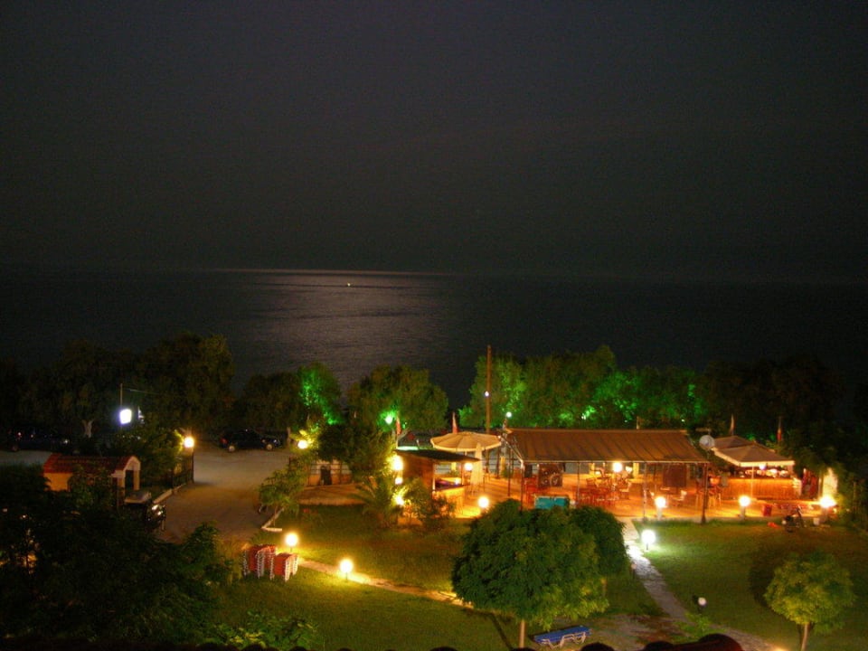 View by night Thassos Hotel Grand Brach