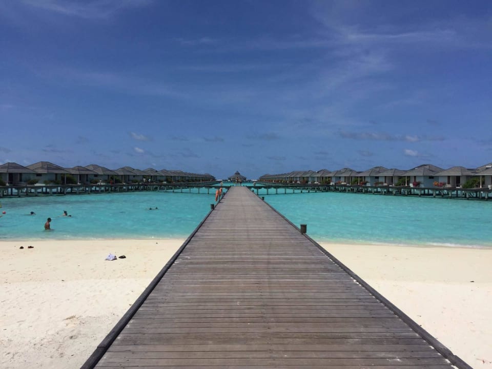 Weg/Steg zu den Wasserbungalows Villa Park Sun Island
