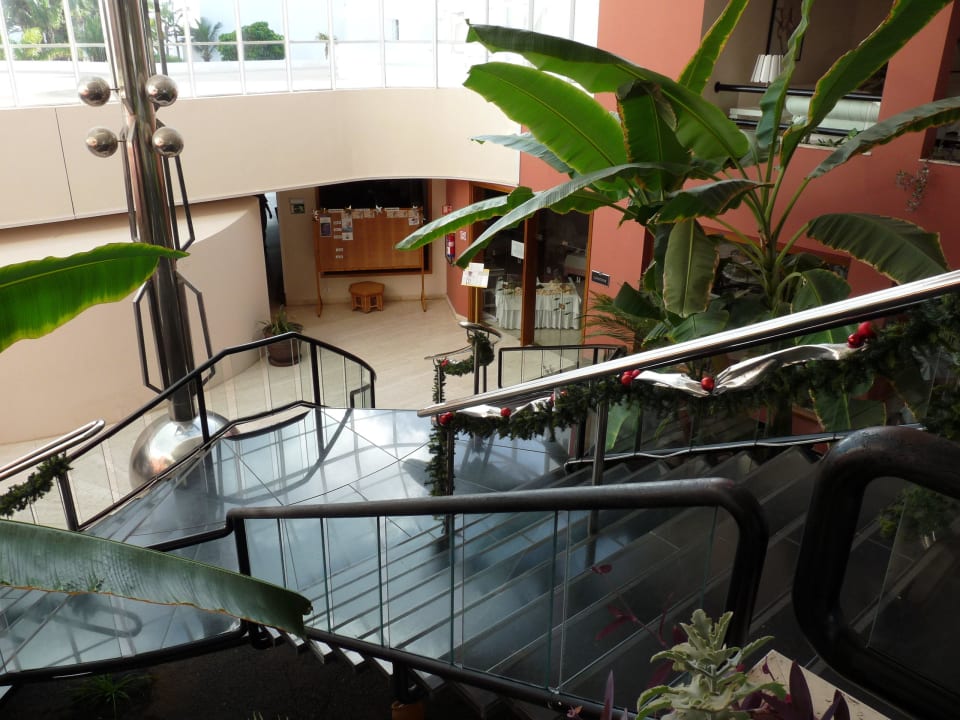 Treppe zum Restaurant Hipotels La Geria