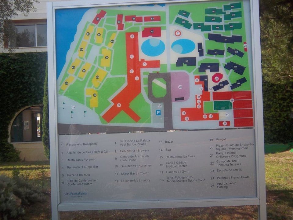 Plan vom Hotel blau punta reina