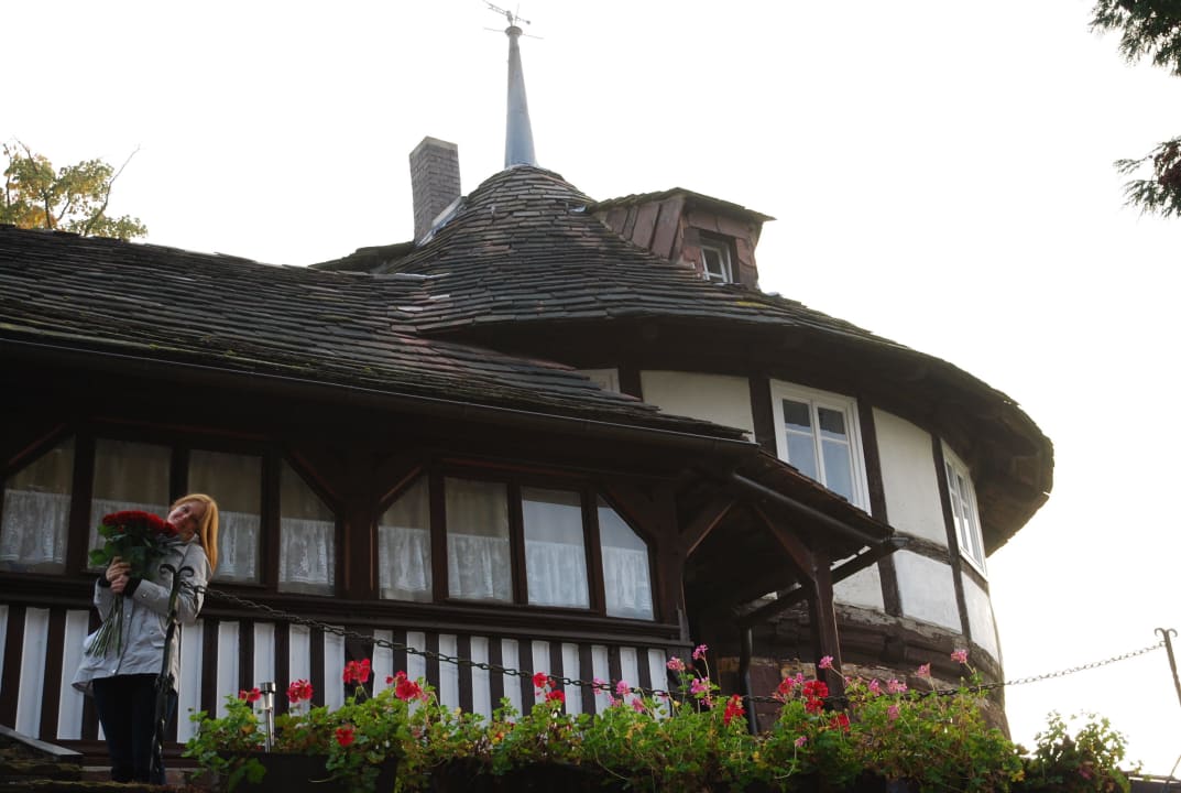 "Сказочная" башня снаружи Burghotel Trendelburg