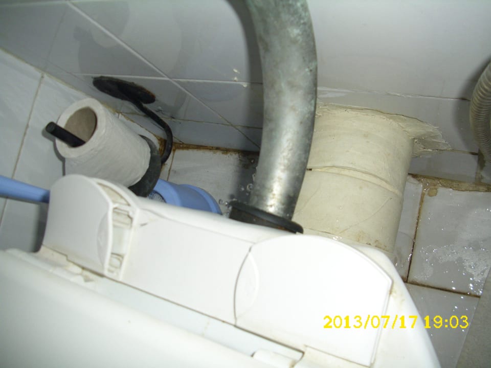 Wasser bei jedem spülgang hinten wieder raus Miramar Sharm El Kantaoui