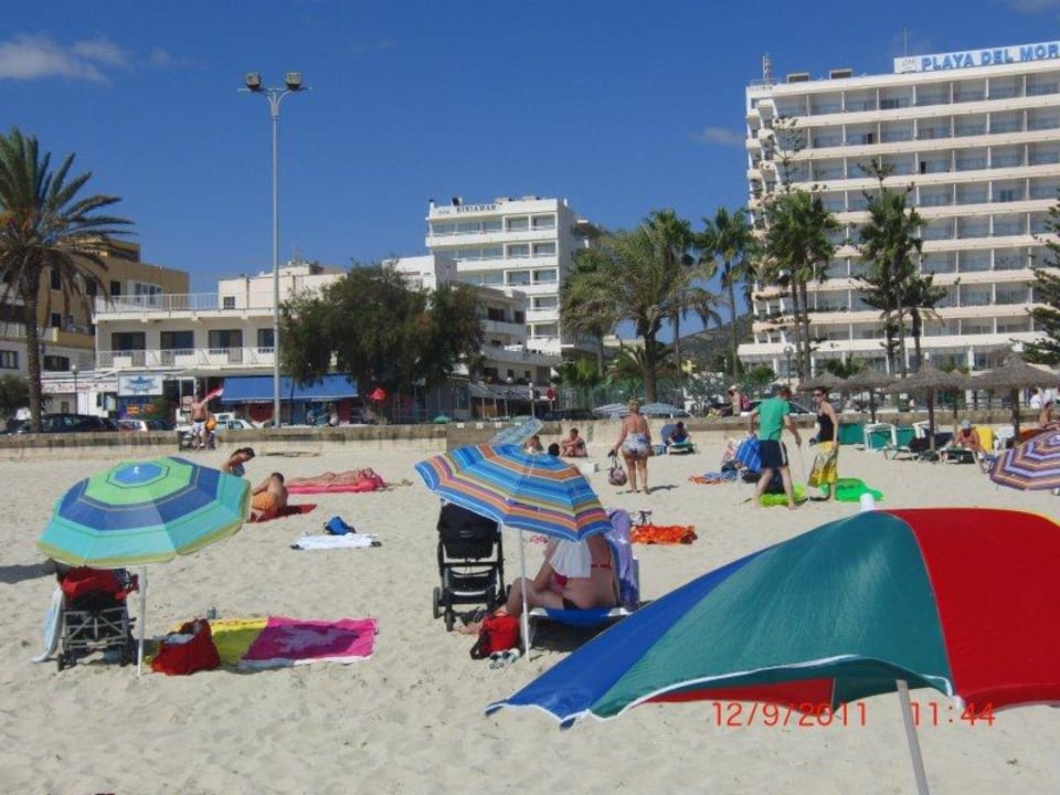 Hotel Biniamar - vom Strand aus fotografiert Hotel Biniamar