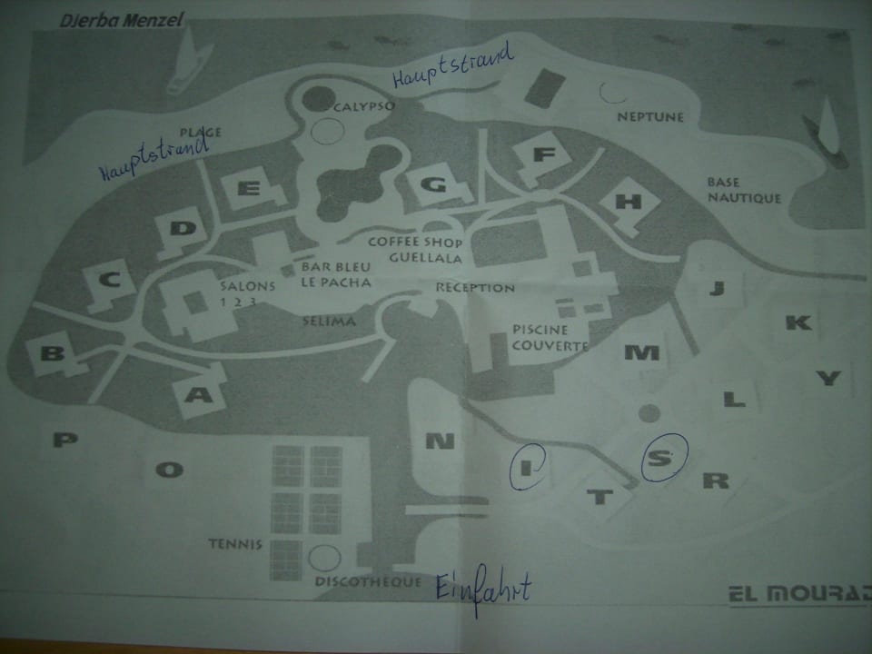 Plan der Anlage Hotel El Mouradi Djerba Menzel