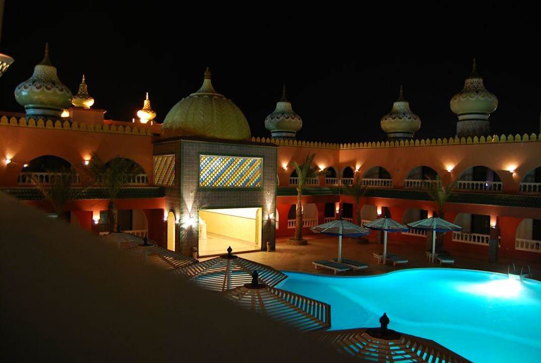 Blick aus dem Zimmer Pickalbatros Alf Leila Wa Leila Resort - Neverland Hurghada