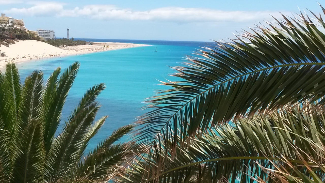 Strandpromendade Ausblick Hotel Riu Palace Jandia